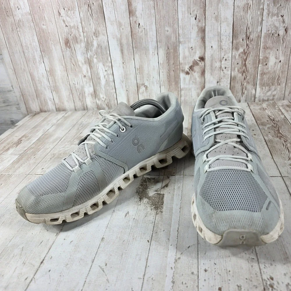 On Cloud X Mens Running Shoes Grey Low Top Sneakers 59.98024 US 10